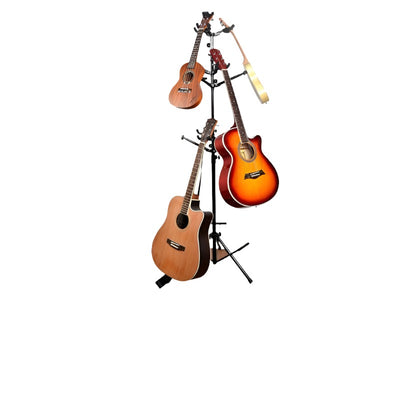 9 Ukulele or Guitar Spiral Stand Tidy Storage Rack Display Metal Padded Foam Space Saver