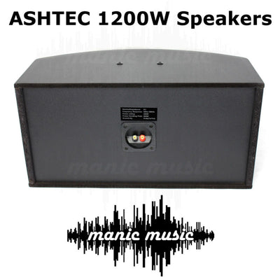 1200W Bluetooth Powered Mixer Amplifier + Speakers