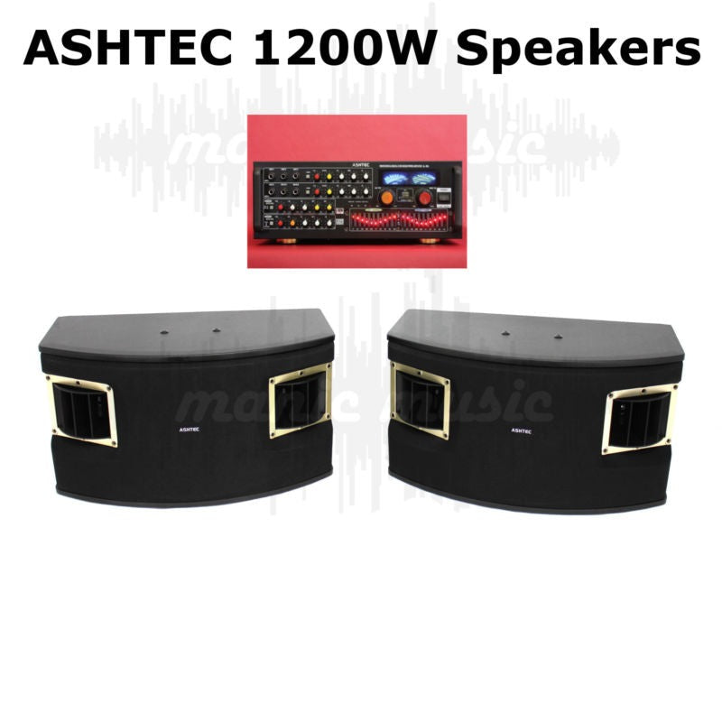 1200W Speakers For Ashtec Powered Mixer Amplifier Guitar