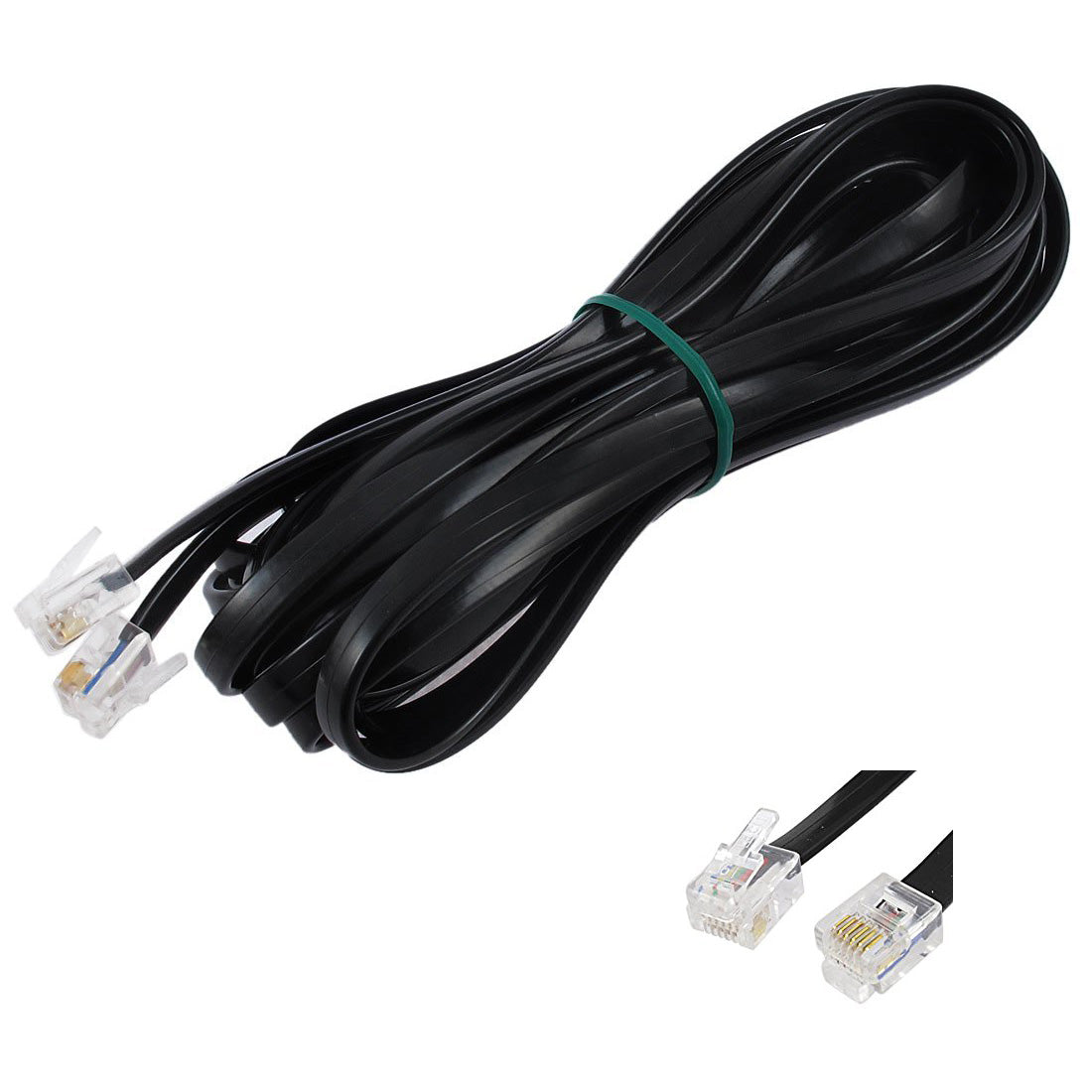 2.5m Telephone Phone Cable Cord RJ11 Plug Extension ADSL2 Filter Modem Fax