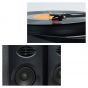 mbeat® Pro-M Bluetooth Stereo Turntable System (Black) - Vinyl Turntable Record Player, Vinyl 33/45, Bluetooth Streaming via Smart Devices