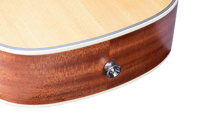 Acoustic Electric Ukulele Spruce Rosewood Concert 24 inch with EQ option installed