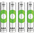 GP4AAA1000 RECYKO 950MAH AAA 4PK RECHARGEABLE BATTERIES GP GP 100AAAHCB-C4