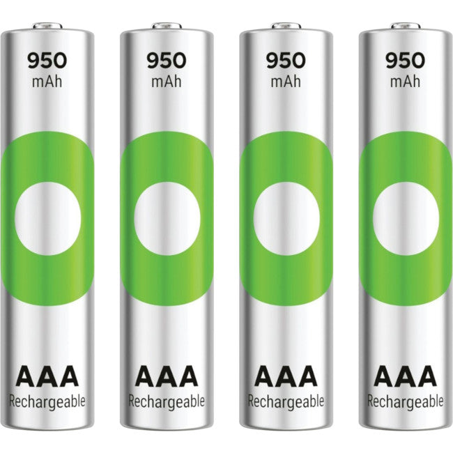 GP4AAA1000 RECYKO 950MAH AAA 4PK RECHARGEABLE BATTERIES GP GP 100AAAHCB-C4