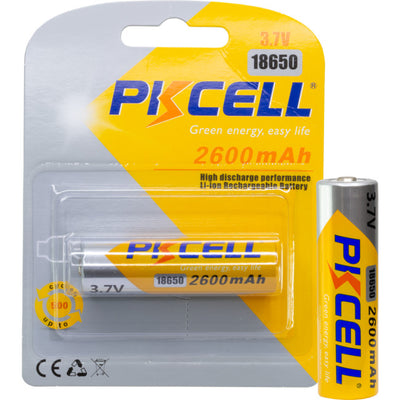PK18650/26 3.7V 2600MAH 18650 LITHIUM ION BATTERY