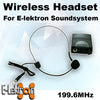 E-Lektron El-M199.6 Vhf Headset Microphone for PA Portable Sound System