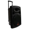 15″ Inch Portable Speaker Laser Light Party Set W/ Battery Bluetooth Sound System 2 Mics Disco Light