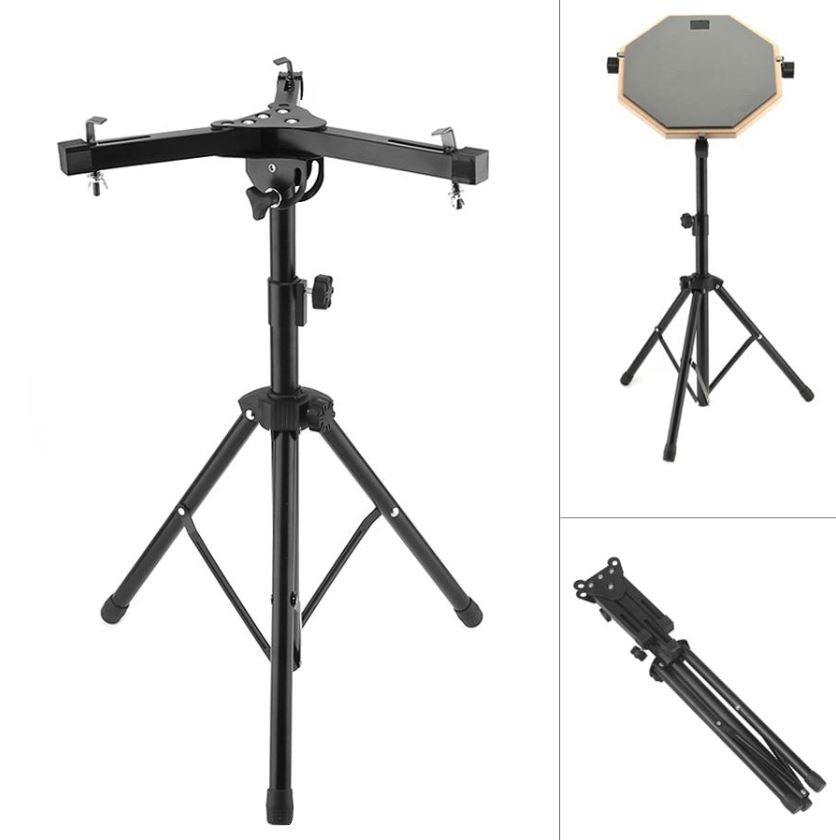 12" Mute Drum Practice Pad Black Stand optionl Drum Stool and Sticks