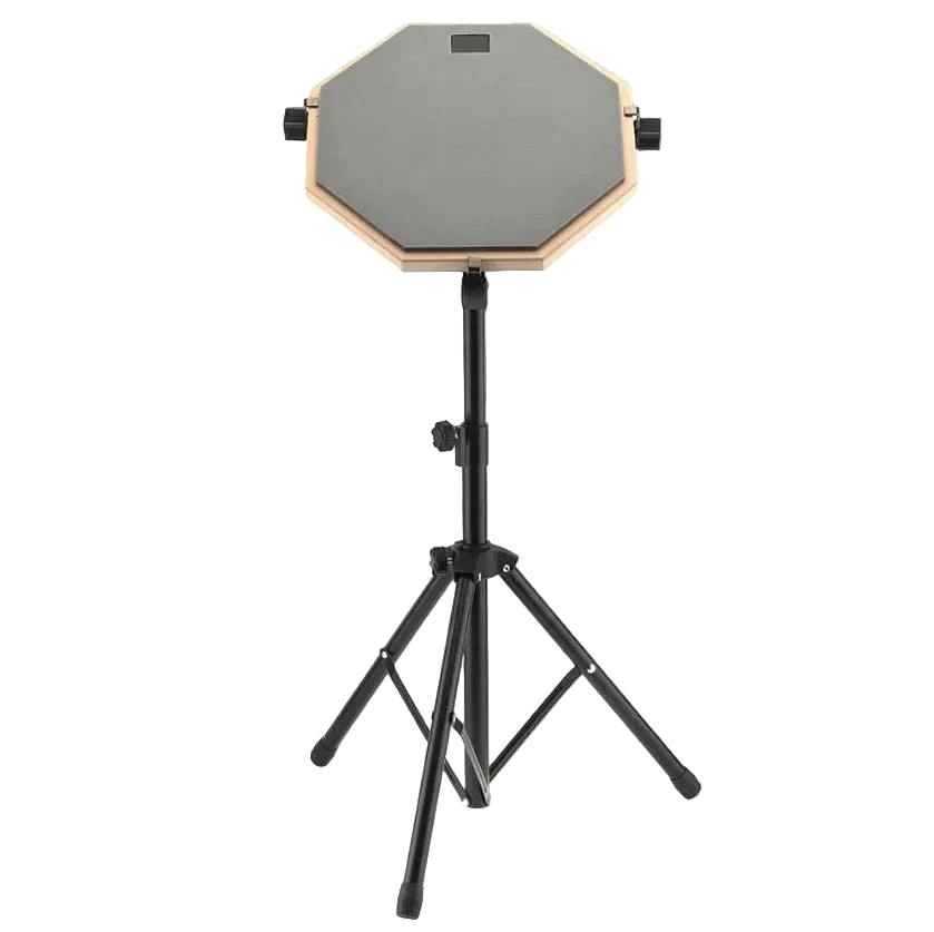 12" Mute Drum Practice Pad Black Stand optionl Drum Stool and Sticks
