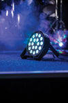 CR Lite High Power LED Light RGB 18 3-in-1 Tri Color Slim Par Can DJ Wedding with Fade Strobe Auto Sound DMX Control