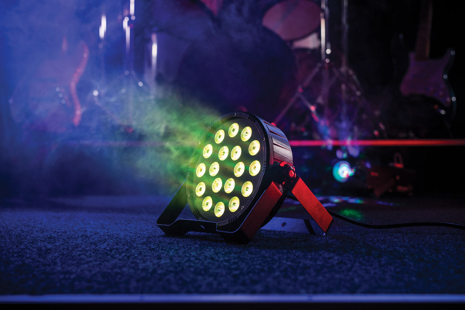 CR Lite High Power LED Light RGB 18 3-in-1 Tri Color Slim Par Can DJ Wedding with Fade Strobe Auto Sound DMX Control