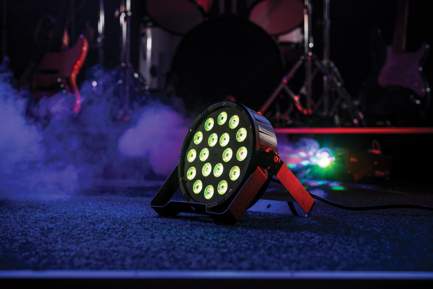 CR Lite High Power LED Light RGB 18 3-in-1 Tri Color Slim Par Can DJ Wedding with Fade Strobe Auto Sound DMX Control