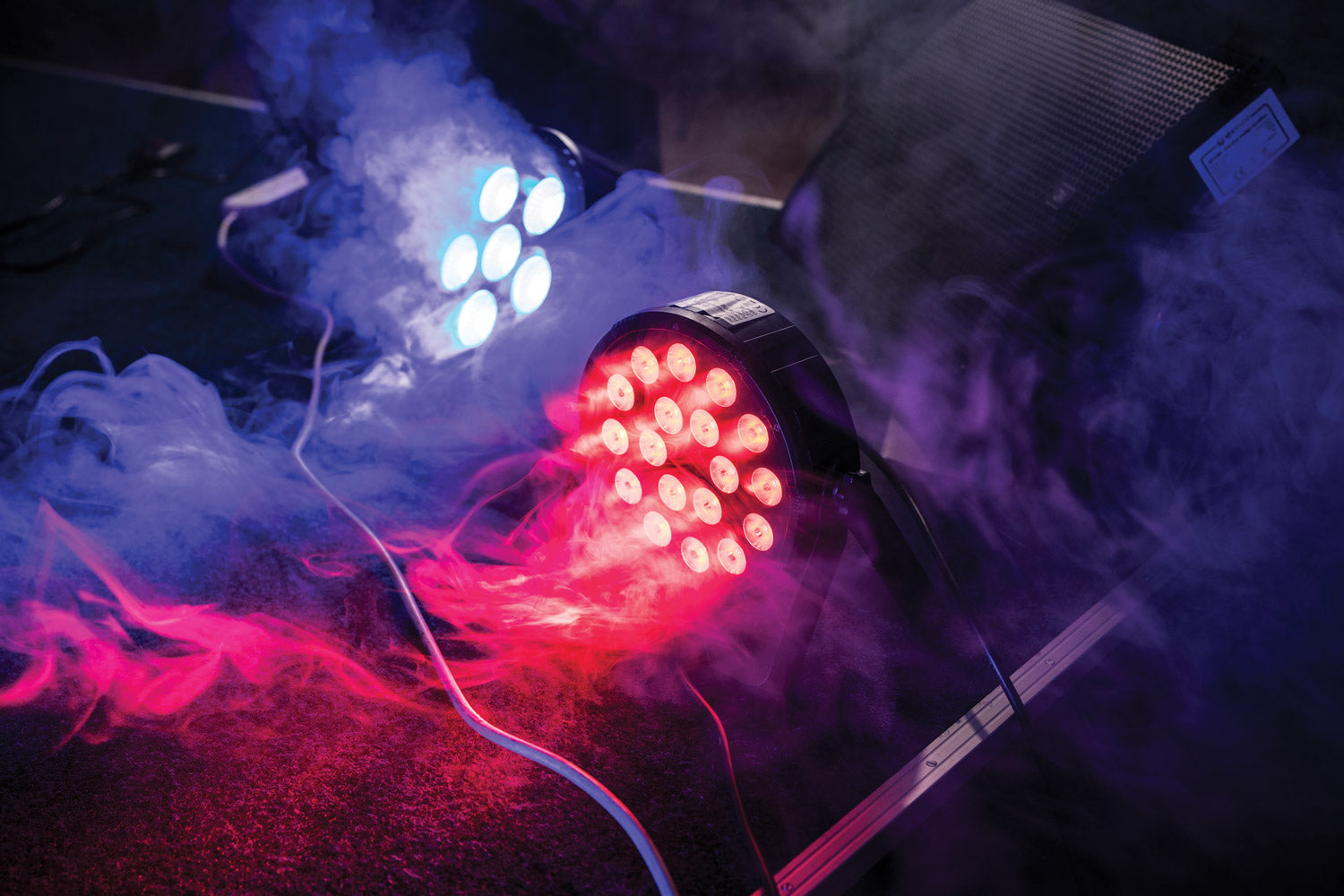 CR Lite High Power LED Light RGB 18 3-in-1 Tri Color Slim Par Can DJ Wedding with Fade Strobe Auto Sound DMX Control