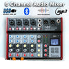 E-Lektron SE-6 Live Audio Mixer 6 Channel Mixer incl. USB Bluetooth Soundcard Phantom Power