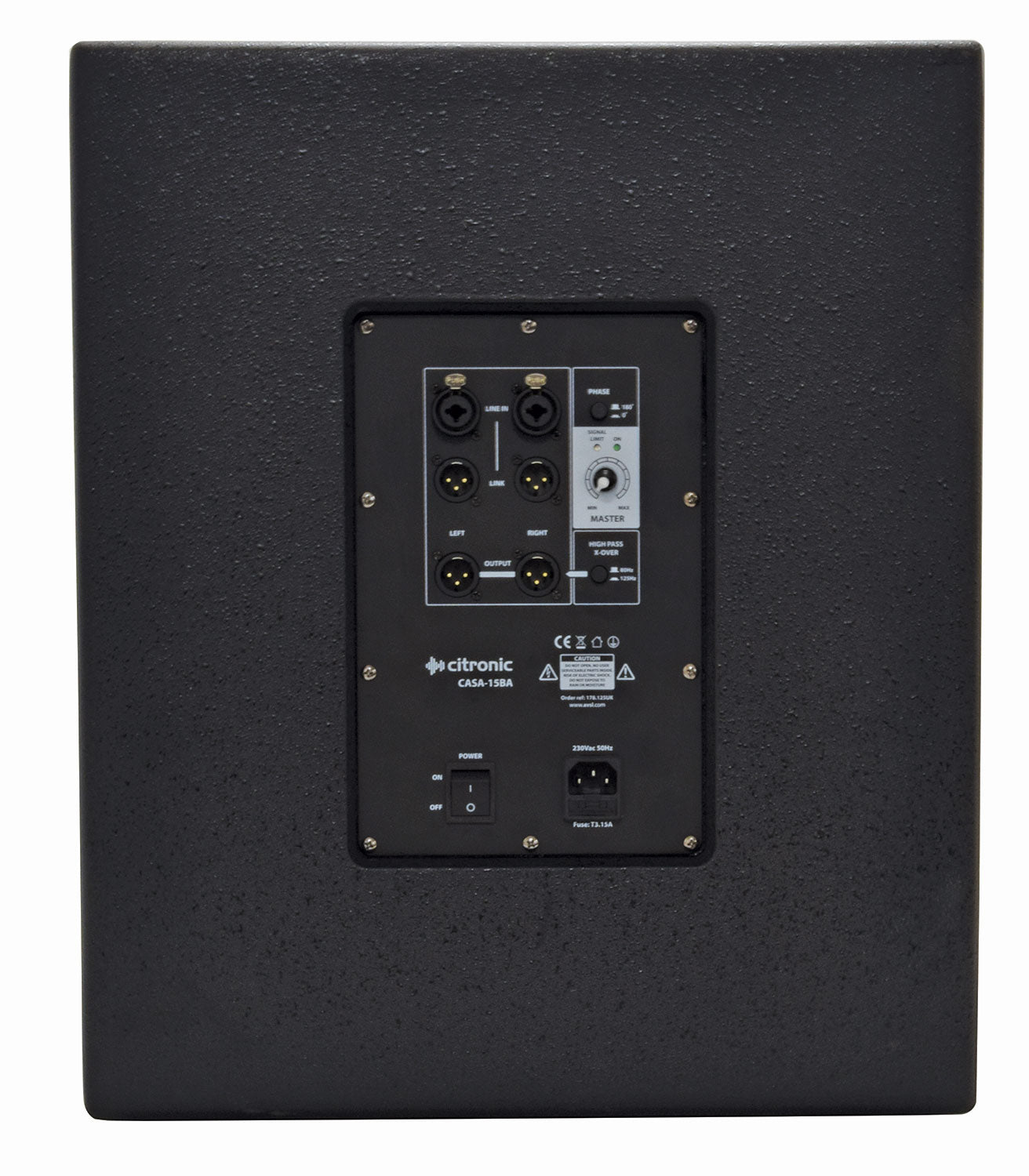 Citronic CASA 15inch Active PA 1800W Subwoofer for DJ Party Club