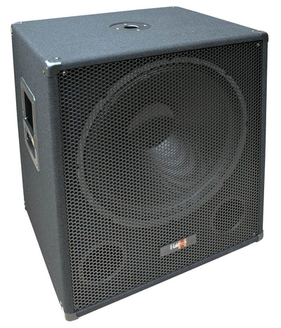 2200w Bluetooth Vocal Sound System - 2x 12" Speakers + 1x 15" Active Subwoofer + 2x Wireless Microphones + Stands