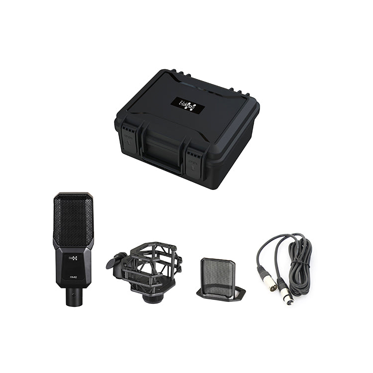 E-Lektron RM2 Large Diaphragm Cardioid Condenser XLR Studio Microphone for Vocal Recording Singer Podcaster Home Audio Youtube Video