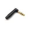 Premium 1/4" Guitar jack 6.35mm TS / TRS 90° L-shaped Right Angle Plug Stereo or Mono