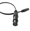 XLR Female to 3.5mm Stereo Female Socket Adaptor Cable Short 30 cms Custom made