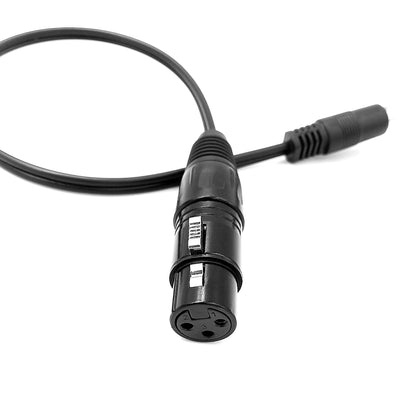 XLR Female to 3.5mm Stereo Female Socket Adaptor Cable Short 30 cms Custom made