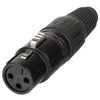 5 Pair 3-Pin Male Female XLR Audio Cable Connector Plug Jack Microphone Adapter