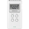 DT120WH WHITE FM/AM RADIO POCKET SIZE WITH EARPHONES SANGEAN DT-120WH