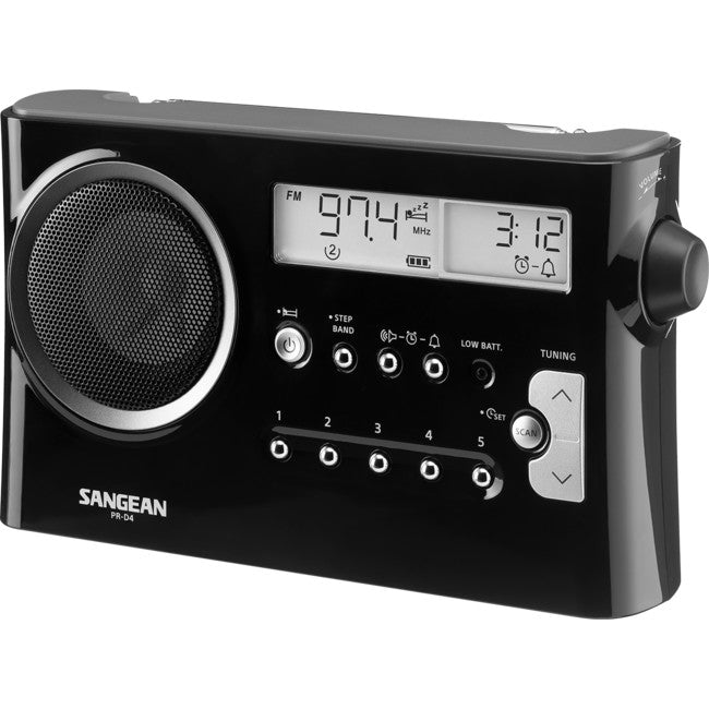 PRD4BK - AM/FM PORTABLE RADIO - BLACK - SANGEAN