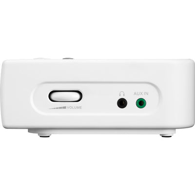 RCR5W BASIC AM / FM BEDSIDE CLOCK RADIO SANGEAN -  WHITE SANGEAN RCR-5