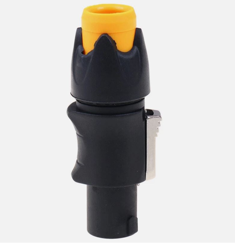 Metal Insert Speakon Jack  Speaker Cable 2 or 4 Pole Orange or Blue