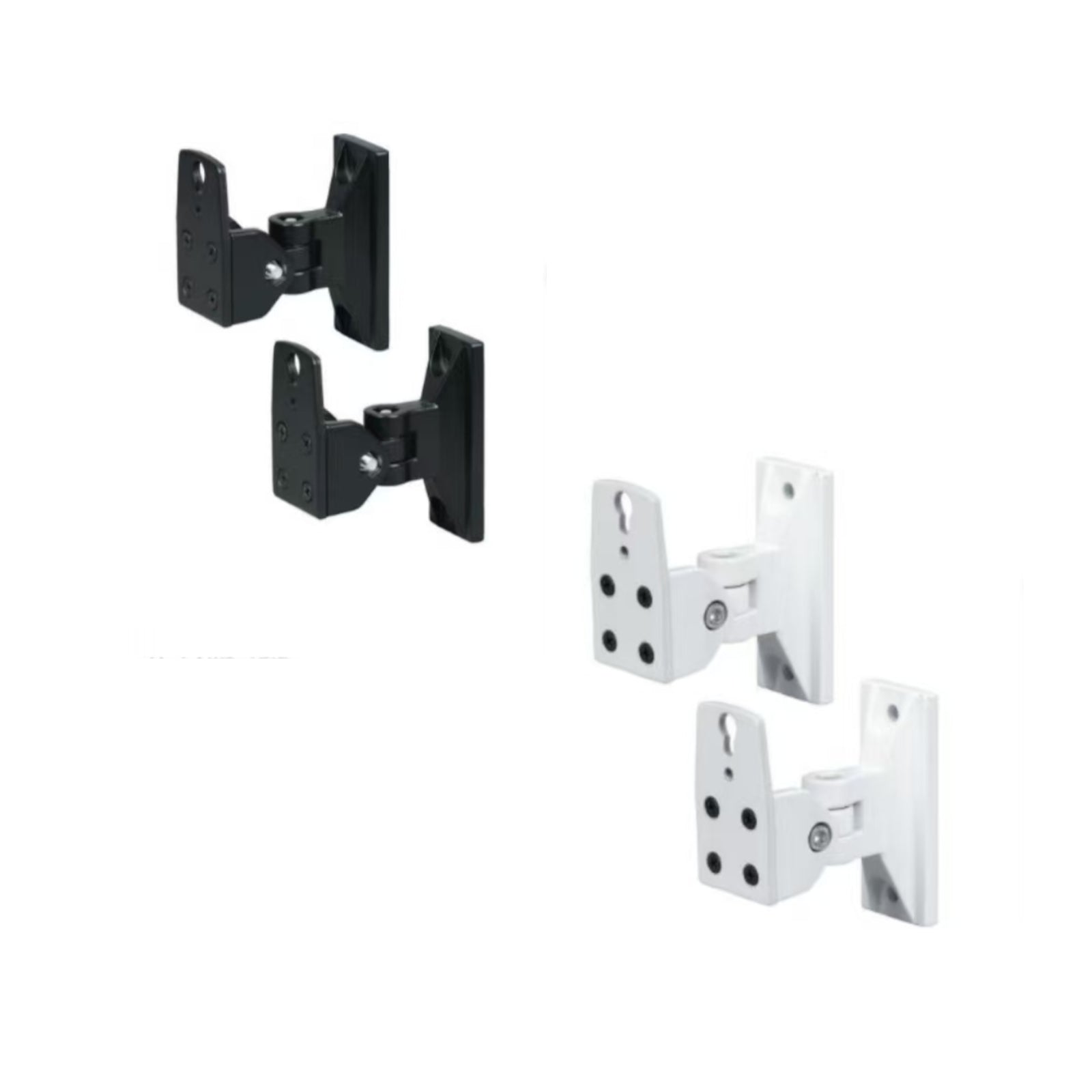 Monitor Speaker Security Camera wall bracket mount White Black Pivot Tilt