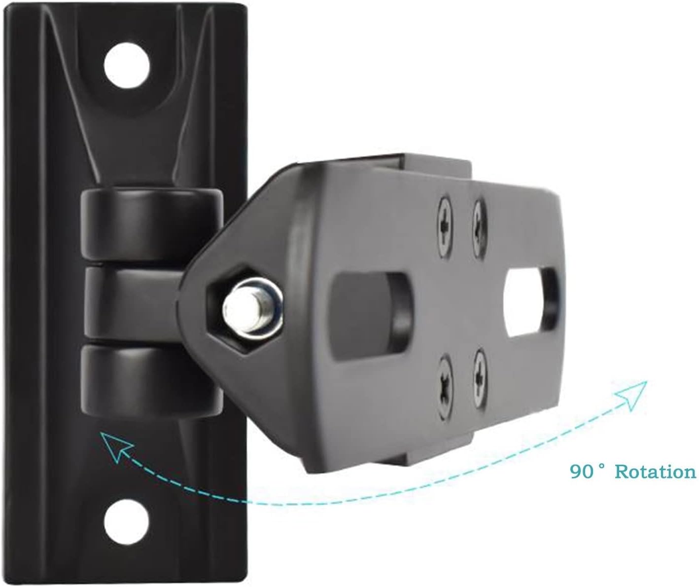 Monitor Speaker wall bracket mount Pivot Tilt White Black