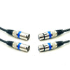 2x 10m 3-Pin XLR Male to Female Balanced Cable Microphone Mic Cord Black Australian Made