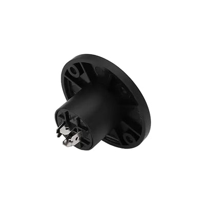 2x 4-Pole or 2x 8-pole Female Panel Chassis Mount Round Pro Speakon Connector Head Socket