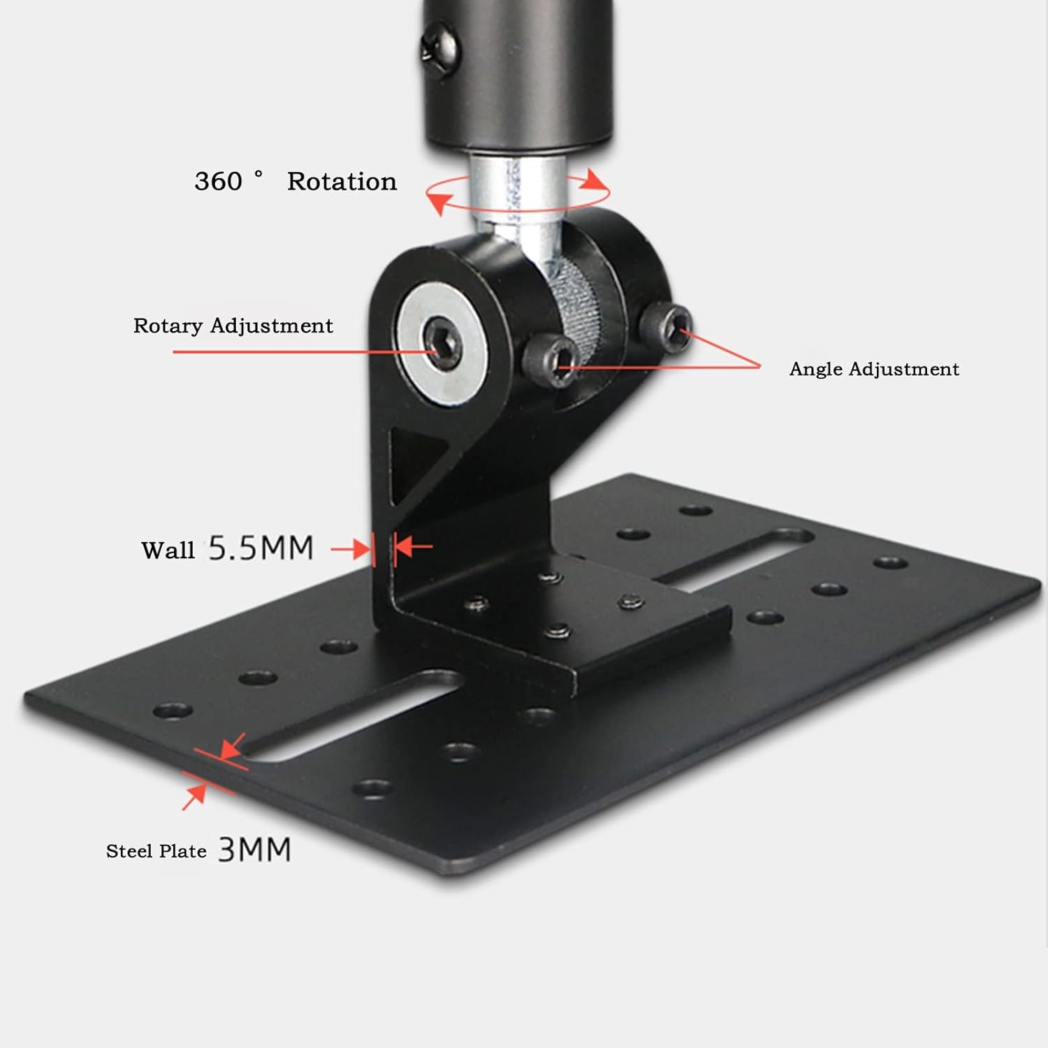 LCD TV Speaker Projector Ceiling Mast Mount  Pivot Tilt Extendable Bracket 50Kg