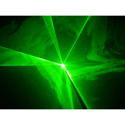 CR Compact Green 100mw Laser Disco Light Party Set 400w Smoke Machine + 1L Liquid