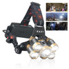 5 LED Headlamp Rechargable Work Headlight Flashlight Camping Head Torch Lamp