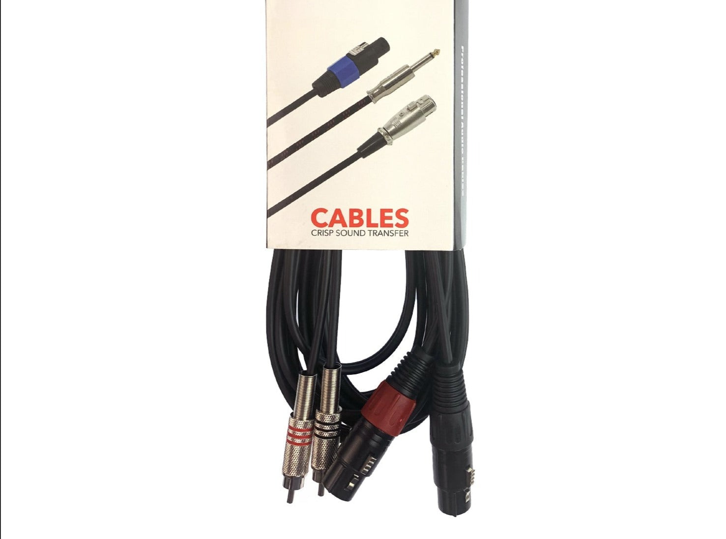 ACL Dual XLR To RCA Cable Heavy Duty 2 XLR Female To 2 RCA Male Patch Cord HIFI Stereo Audio Connection Interconnect Lead Wire