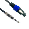 Speakon to 6.35mm Jack Male Speaker Cables Professional 12 Gauge AWG Wire Audio Amplifier Connection Cord DJ/PA Speaker Cable Wire 5 Meter