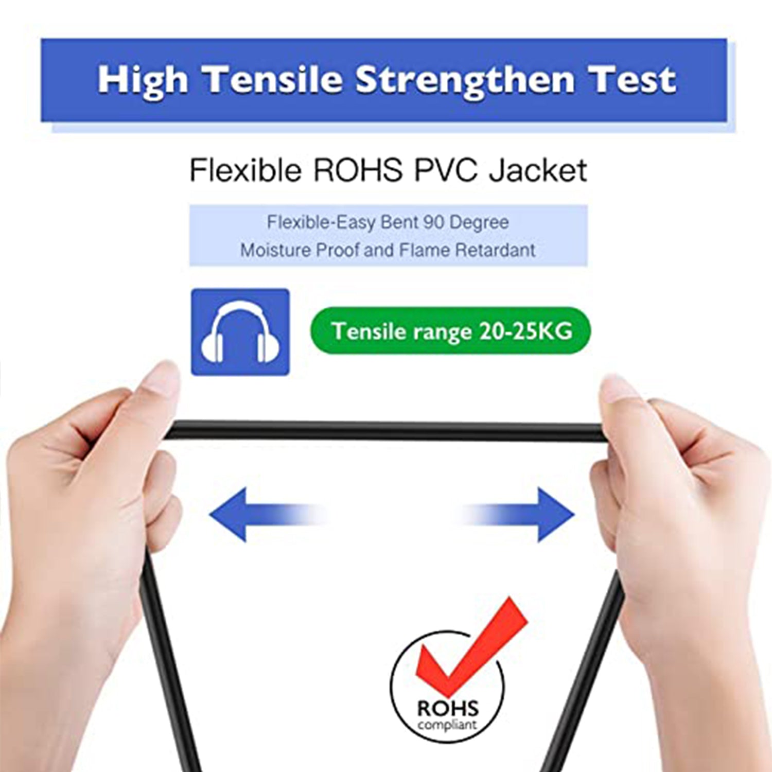 Speakon to 6.35mm Jack Male Speaker Cables Professional 12 Gauge AWG Wire Audio Amplifier Connection Cord DJ/PA Speaker Cable Wire 5 Meter