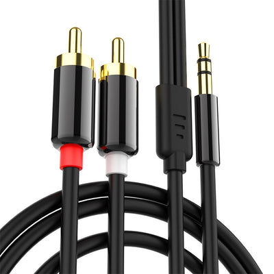 ACL 3.0 Meter 3.5mm To 2RCA Audio Auxiliary Adapter Stereo Splitter Cable AUX RCA Y Cord For Smartphone Speakers Tablet HDTV MP3 Player