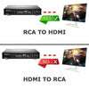 Rca to Hdmi Converter 1080p Rca Composite Av to Hdmi Video Audio Converter Adapter Compatible with Wii Ps2 Xbox Support Pal/ntsc with Usb Power Cable