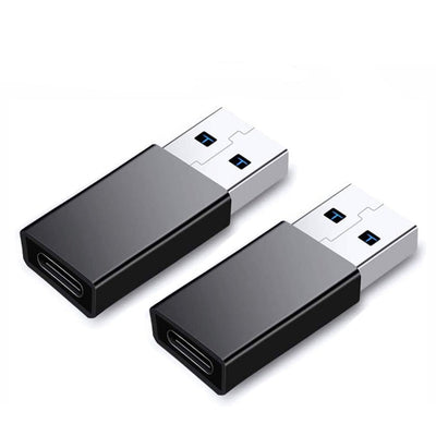 Usb C 3.1 Type C Female to Usb 3.0 Type a Male Port Adapter Black Converter 2 Pack