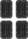 2x Heavy Duty Recessed Spring Handle Steel Black for Rack Flight Road Case