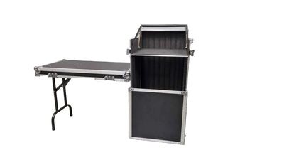 DJ Portable Road Case 16RU Mixer Amp Desk Mobile Work Station or Stall