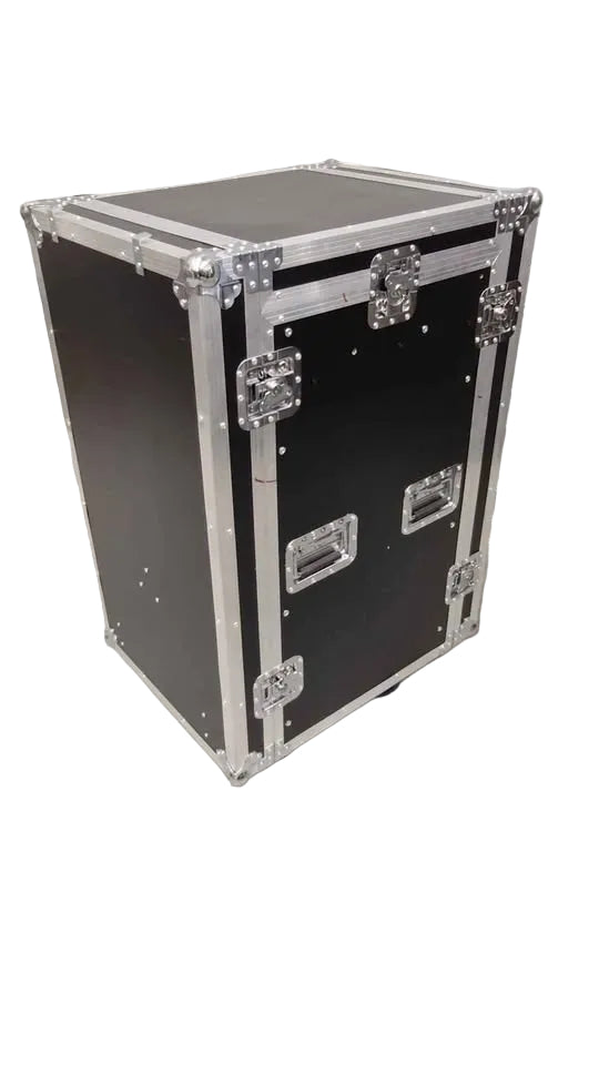 DJ Portable Road Case 16RU Mixer Amp Desk Mobile Work Station or Stall