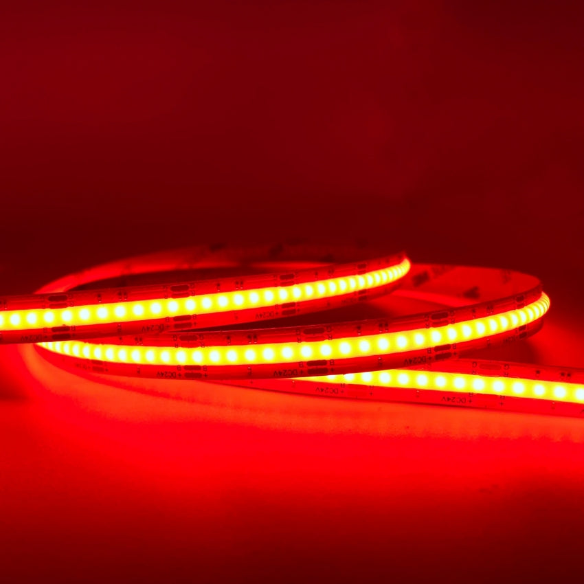 Lyyt 5m COB Seamless LED Strip Light 24v 840 LEDs/m 4200 LEDs Strip Decoration Lights 40 Key IR App Controller with Power Supply