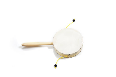 Damroo Rattle Pellet Drum Percussion Instrument Large 4 or 6 inch  Kids Educational