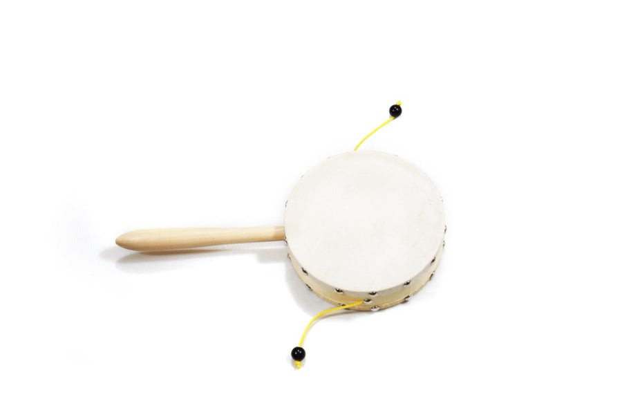 Damroo Rattle Pellet Drum Percussion Instrument Large 4 or 6 inch  Kids Educational