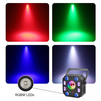CR-Lite Penta Flash 5-in-1 DJ disco laser strobe effect light