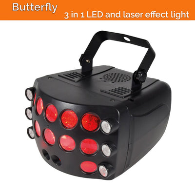 CR-Lite Butterfly 3-in-1 DJ disco laser LED effect light